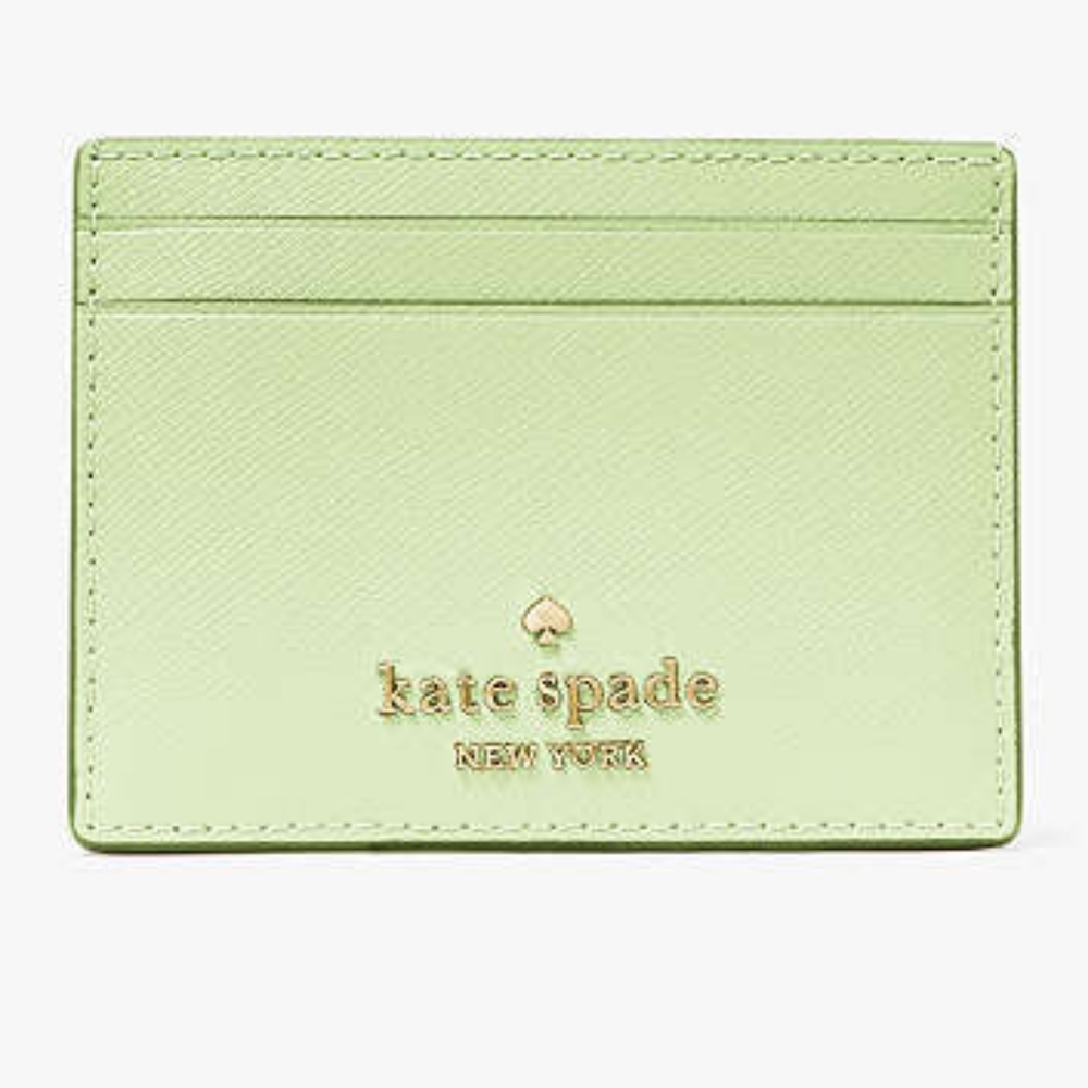 NWT Kate Spade - Madison Small Slim Card Holder In Matcha Latte Green